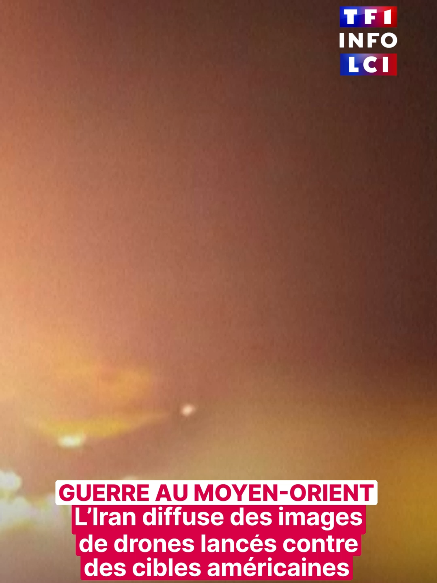 La télévision d'État iranienne a diffusé des images de drones lancés contre des