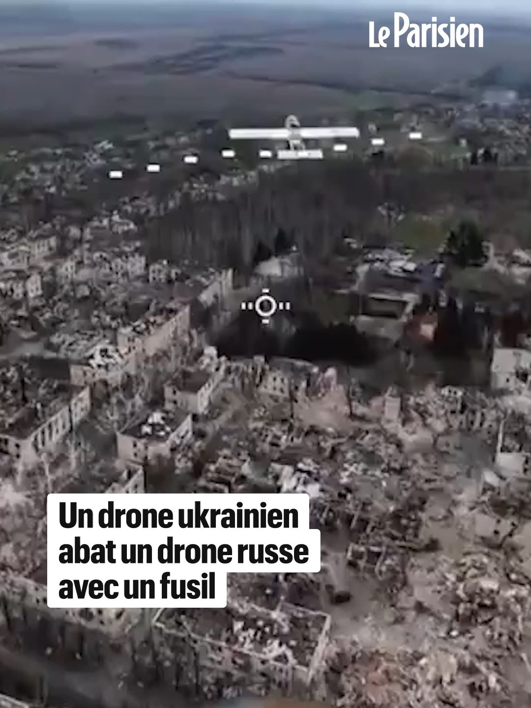 Un drone russe de type Molniya a été abattu par un drone ukrainien équipé d’un