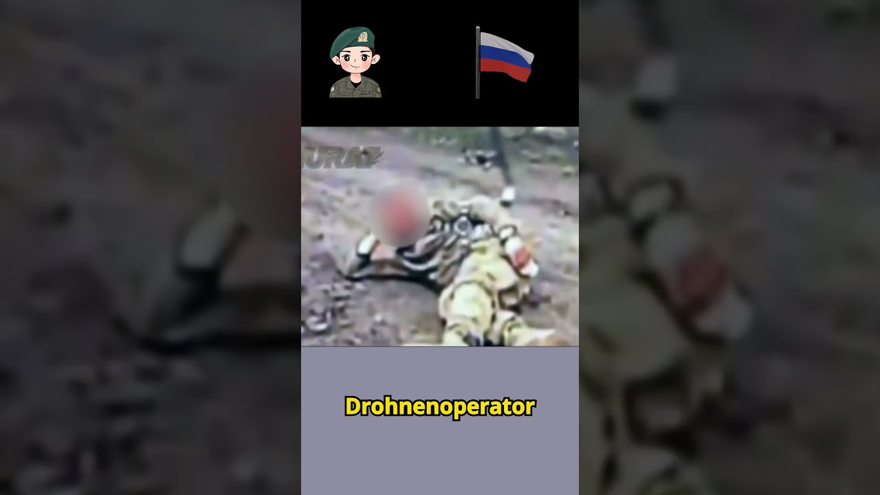 ukraine-krieg : Eine ukrainische Drohne greift einen mutigen russischen Soldaten an...?