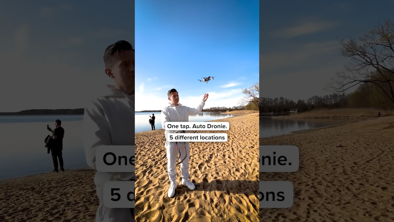 Auto Dronie in 5 Locations | DJI Mini 5 Pro Cinematic Drone Shots | Drone Tutorial | #drone #dji