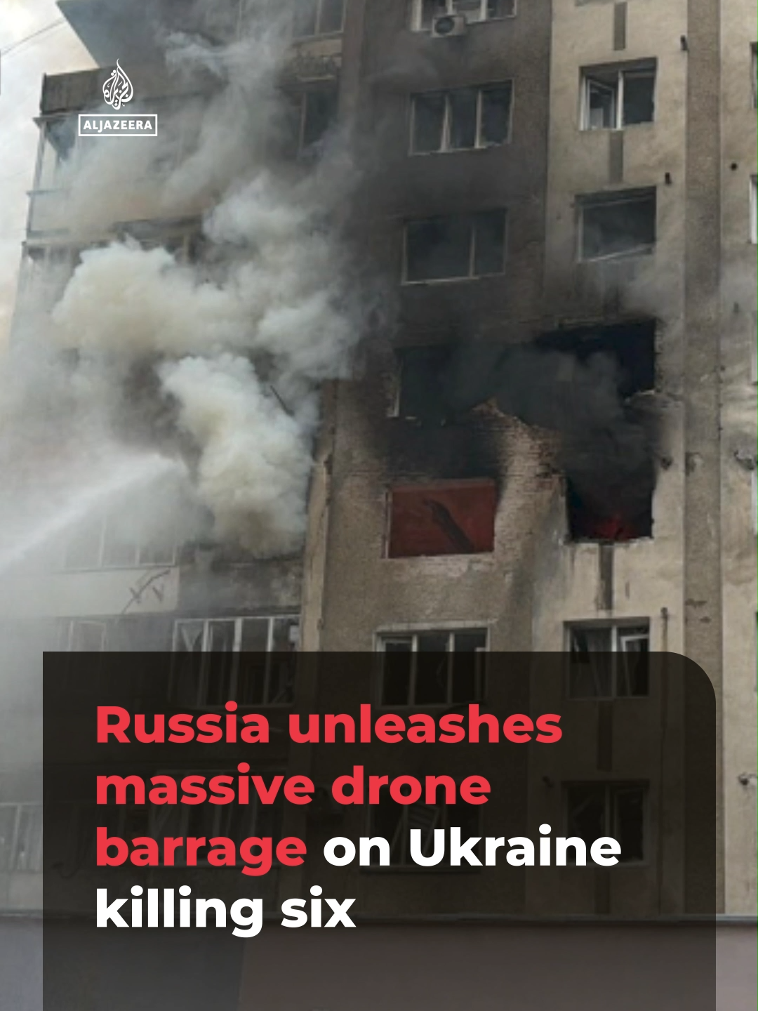 La Russie a lancé un barrage massif de drones de jour sur l'Ukraine, tuant