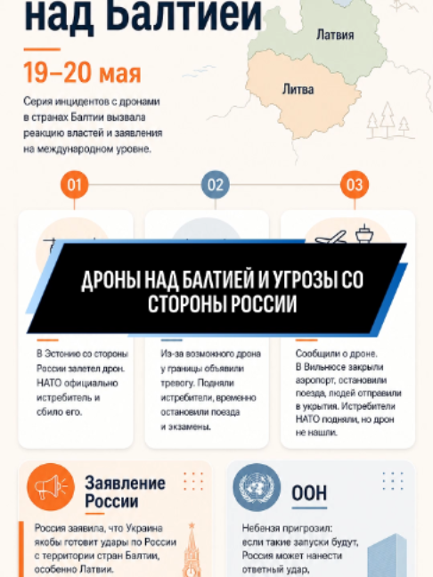 Des drones au-dessus des pays baltes. Provocations et menaces contre la Russie.