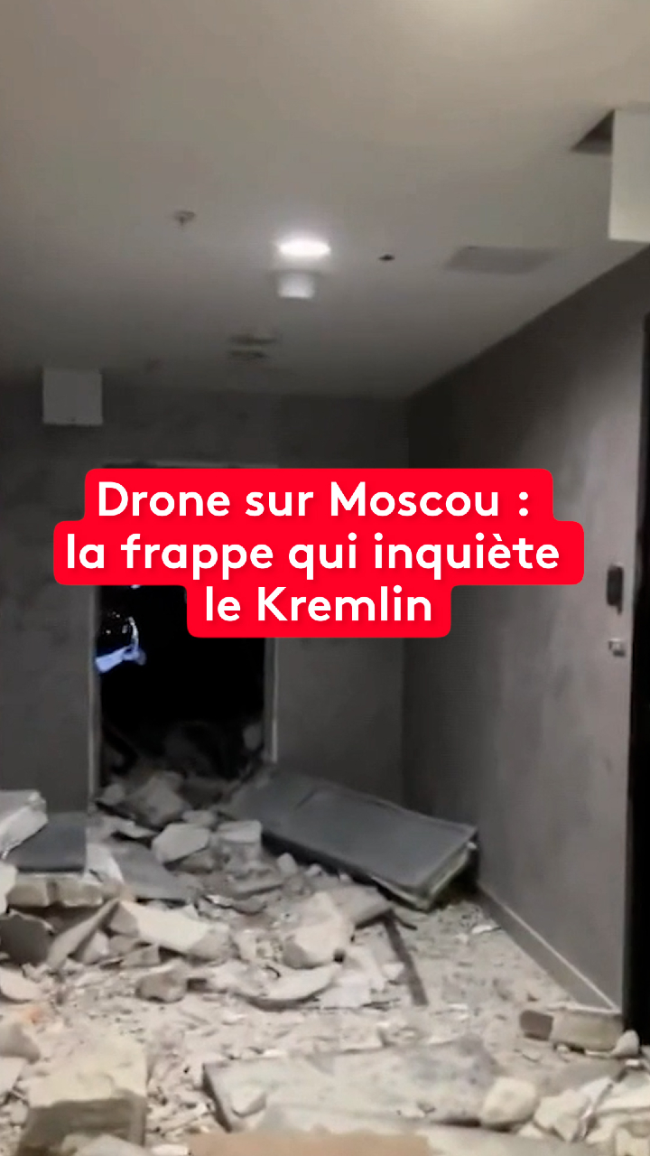 Une attaque de drone rarissime a visé Moscou. Un immeuble résidentiel de la cap