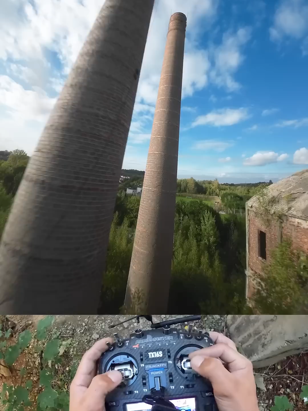La plus haute plongée dans la cheminée de l'histoire des drones FPV fpv fpvdrone fpvfreestyle