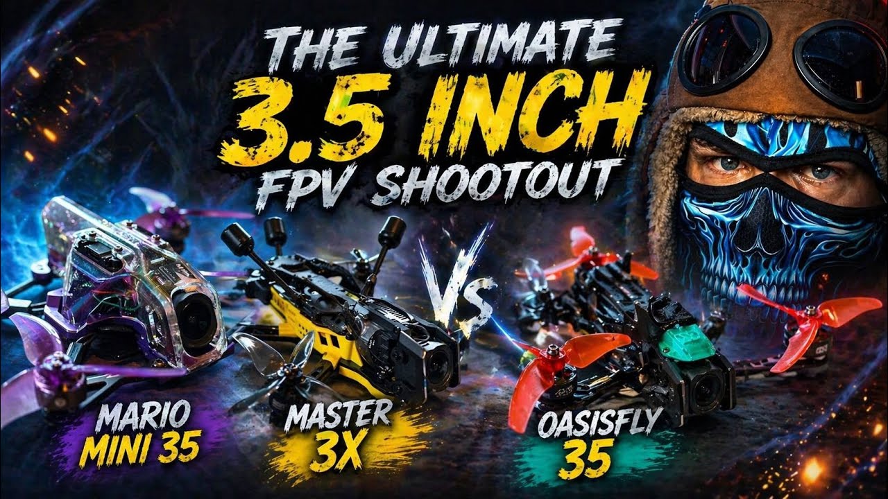 👉 Ultimate 3.5” FPV Drone Shootout – Mario Mini 35 vs OasisFly35 vs Master 3X