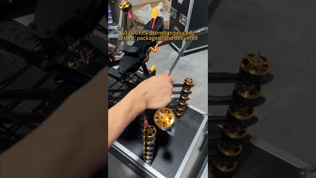 10,000 FPV drones produced, tested, packaged, and delivered. #mmcuav #drone #fpv #uav