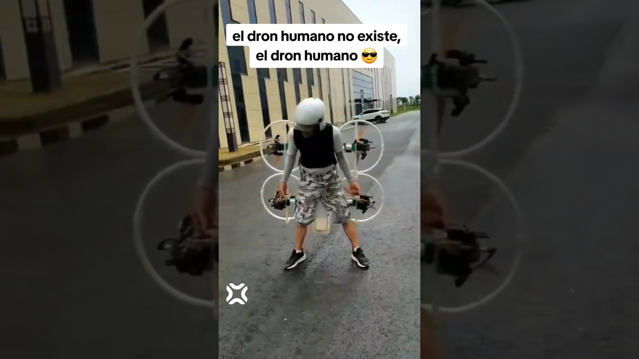 El dron humano existe 😱 #drone #drones #shortsvideo