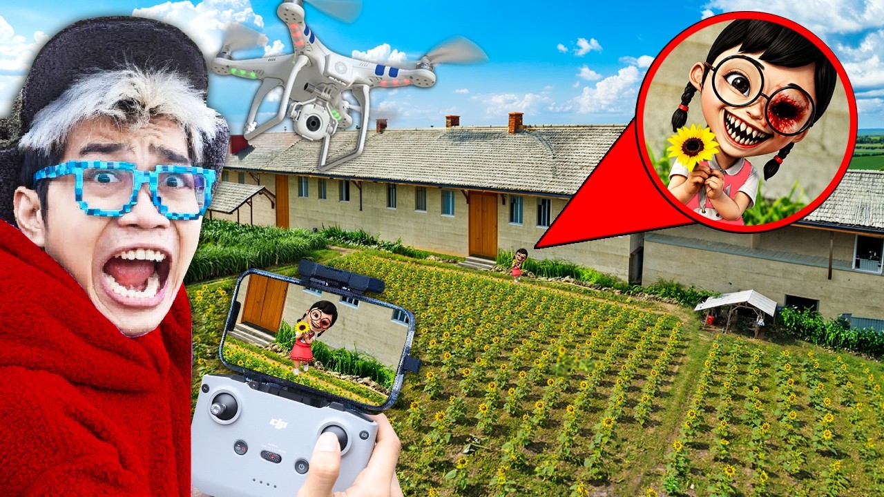 Drone Merekam Penampakan MEI MEI.EXE Aslinya Serem Banget! Semua Merinding dia Bawa Bunga MATAHARI!