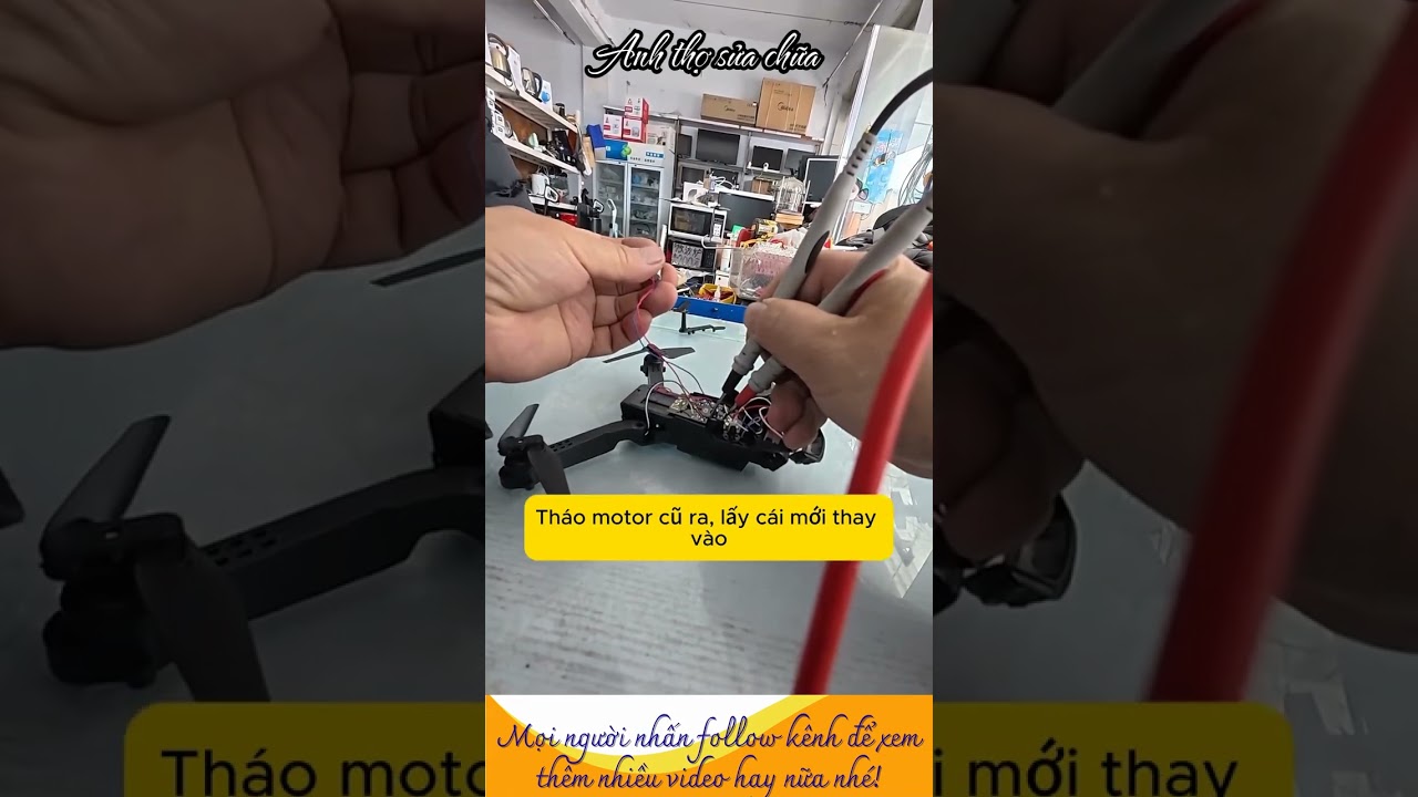 Drone hỏng 1 cánh  #electronic #drone #repair