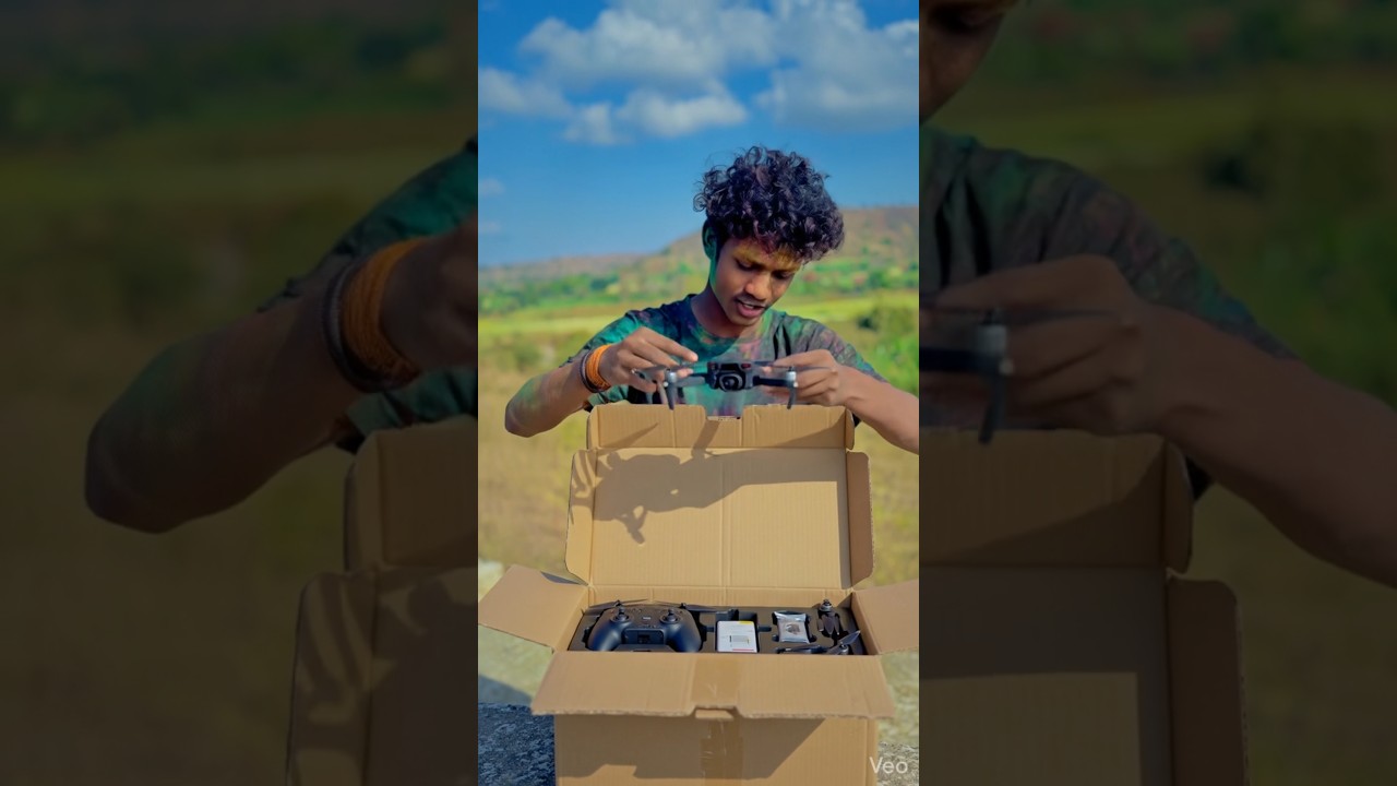 🚁🔥 ₹10,000 Me 4K Drone 😳 Real Ya Scam? Full Unboxing + Camera Test #drone #4kdrone #tech