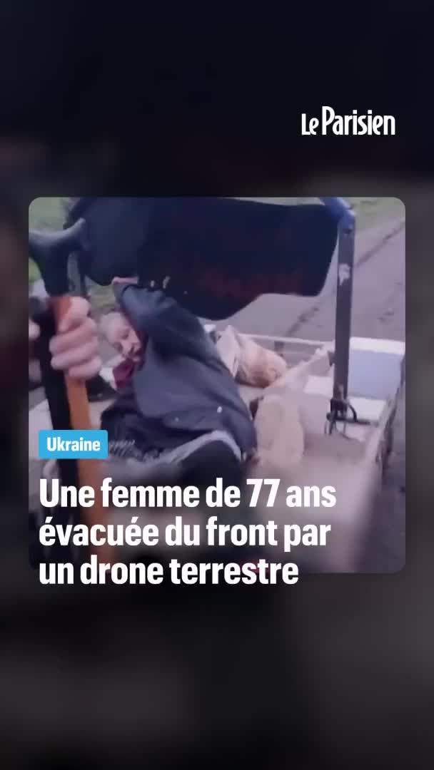 Une opération d’évacuation peu commune. Un système robotique terrestre ukrainie