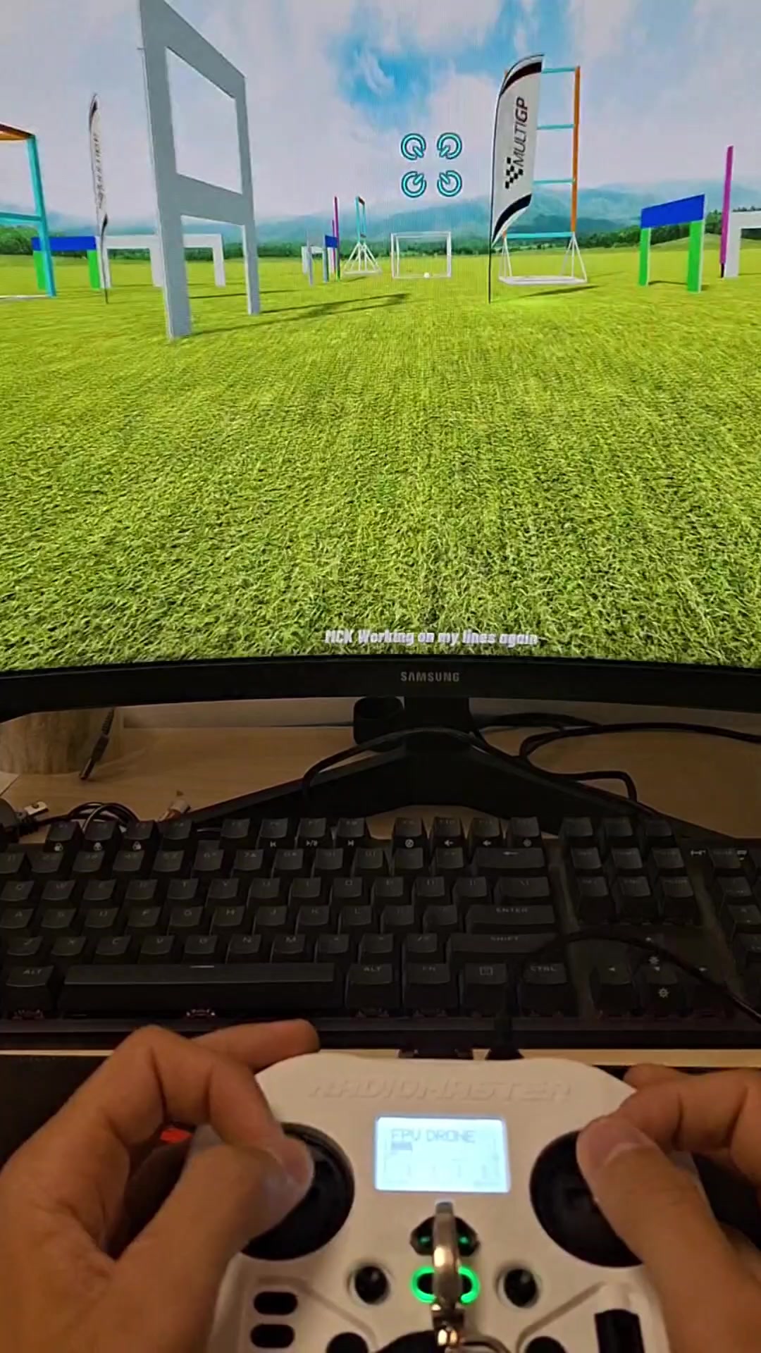 Simulateur de course de drones. Tenter de battre le record du monde, partie 1.