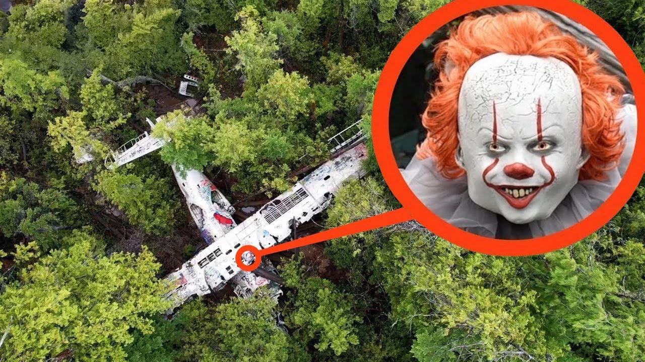 you won't believe what my drone found at this abandoned plane wreck in this haunted forest