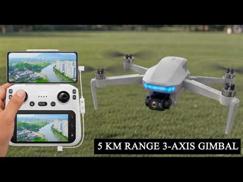 BEST 4K Drone 3-Axis Gimbal HD Camera GPS 5G WIFI Quadcopter 5.5 Inch Touch Screen Remote Control