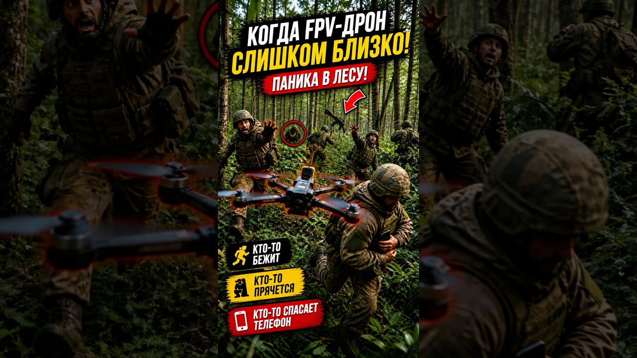 Когда дрон слишком близко!