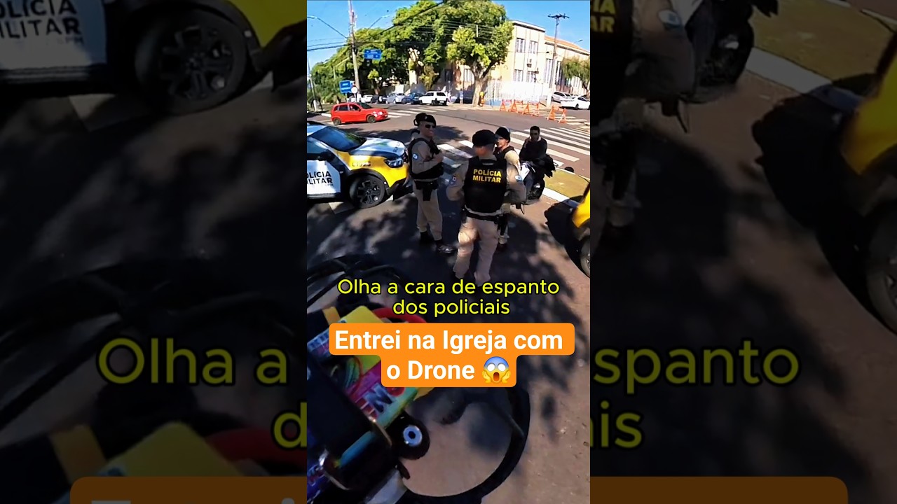 Entrei na Igreja com o Drone! Sem autorização. 😱 #humor #Igreja