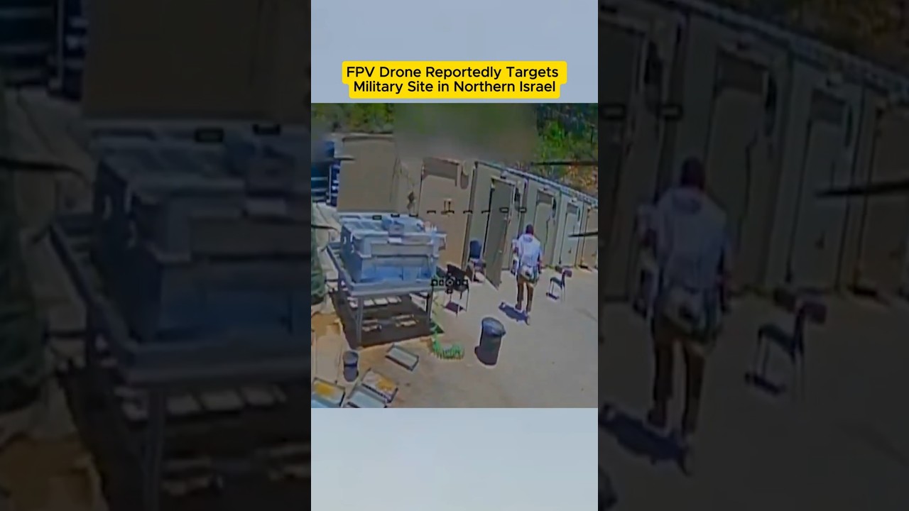 FPV Drone Reportedly Targets Military Site in Northern Israel #FPVDrone #Israel #Lebanon #Military