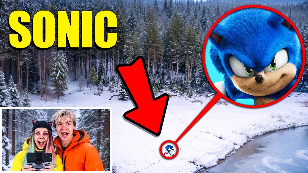 THE DRONE CAUGHT SONIC IN REAL LIFE!!