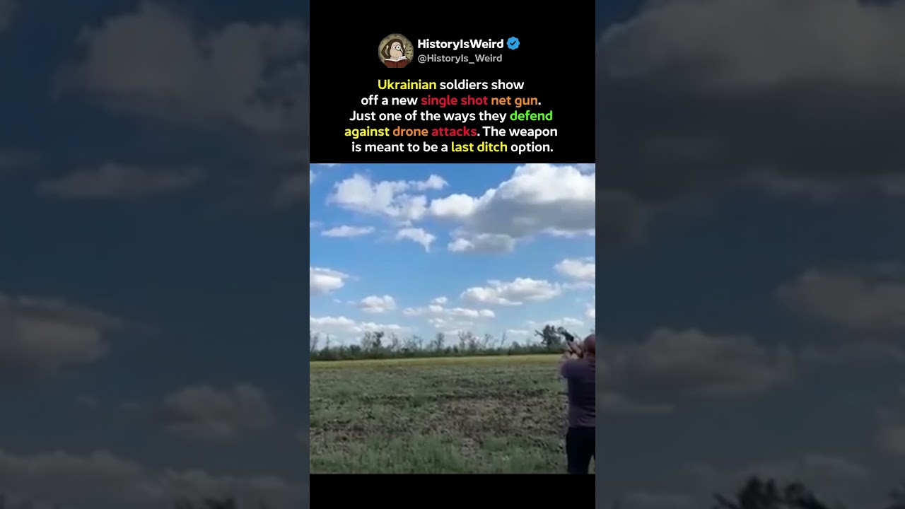 Ukraine’s New Anti Drone Net Gun #Shorts