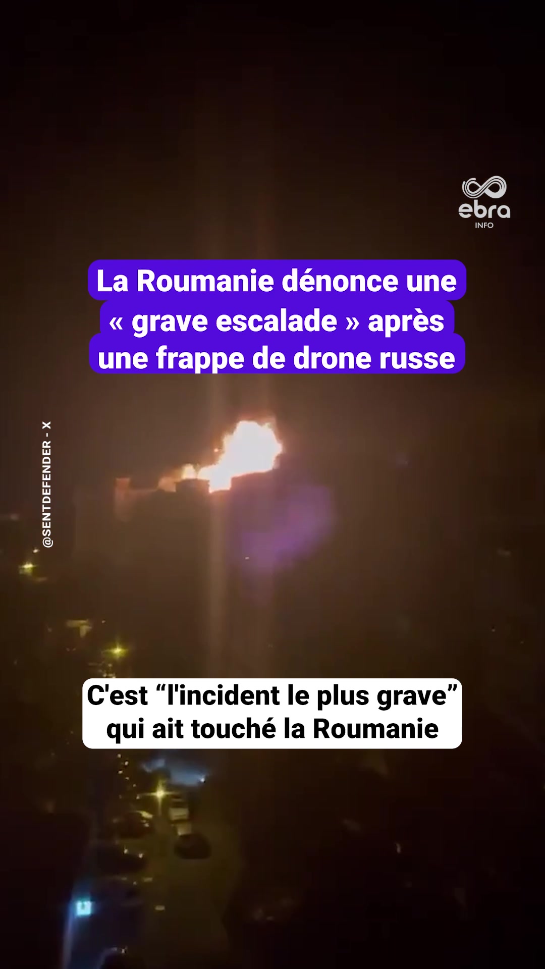 Un drone russe a touché un immeuble résidentiel en Roumanie, dans la nuit du 28