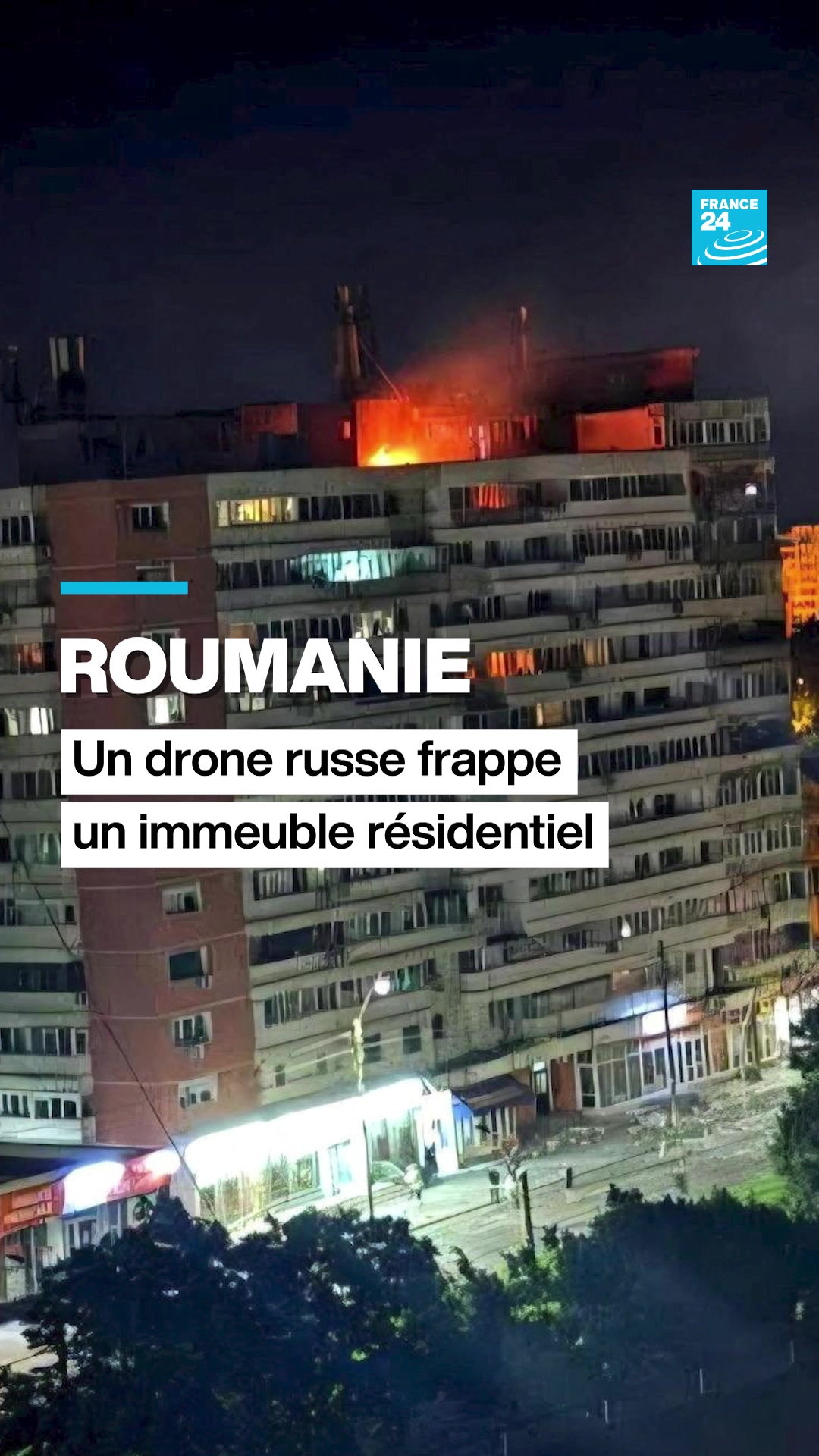 Un drone russe s’est écrasé sur un immeuble résidentiel en Roumanie, pays memb