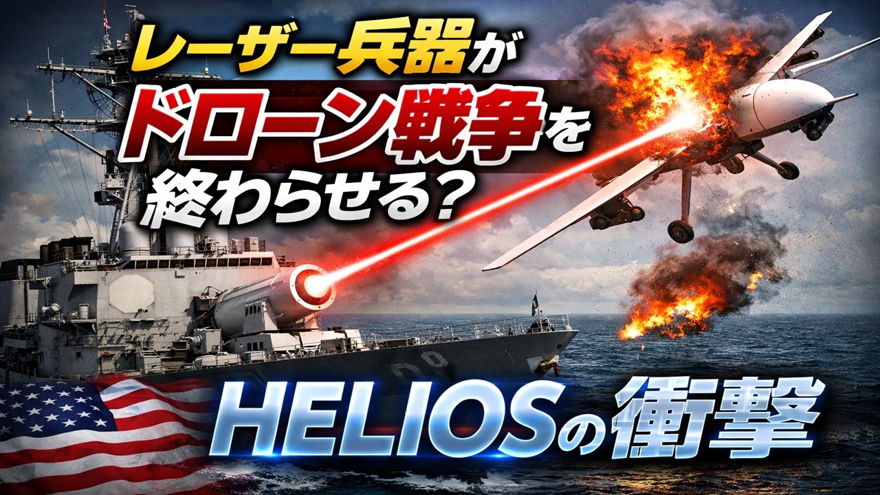 ⑯レーザー兵器がドローン戦争を終わらせる？HELIOS（ヘリオス）の衝撃　＃イラン