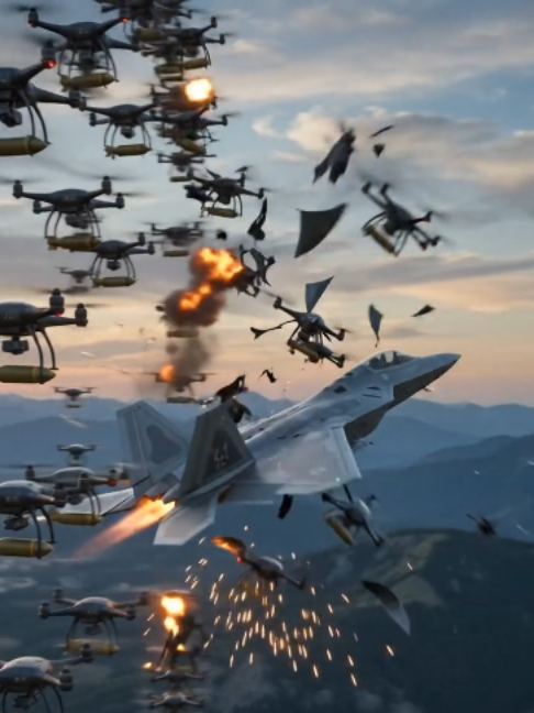 DERNIÈRES NOUVELLES : Les drones, en formation, transportant des bombes, constituent la nouvelle menace pour les civils