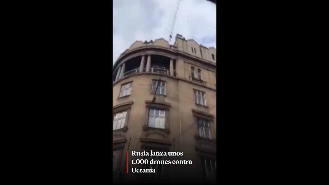 Rusia lanza unos 1.000 drones contra Ucrania