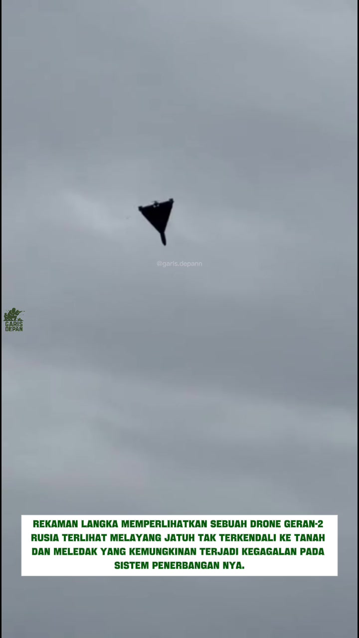 Des images rares montrent un drone russe Geran-2 volant vers le bas