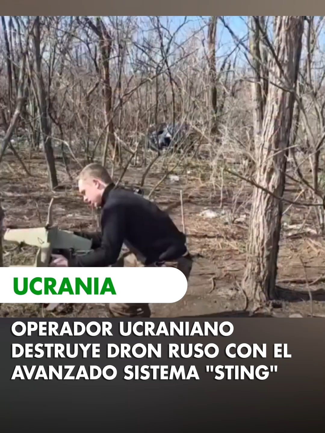 Un opérateur ukrainien a utilisé un drone intercepteur avancé « Sting » pour détruire
