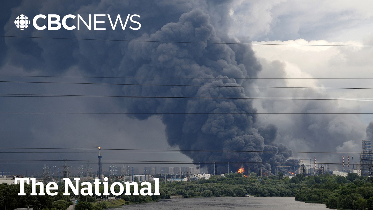 Black smoke chokes Moscow after Ukraine's largest drone attack so far