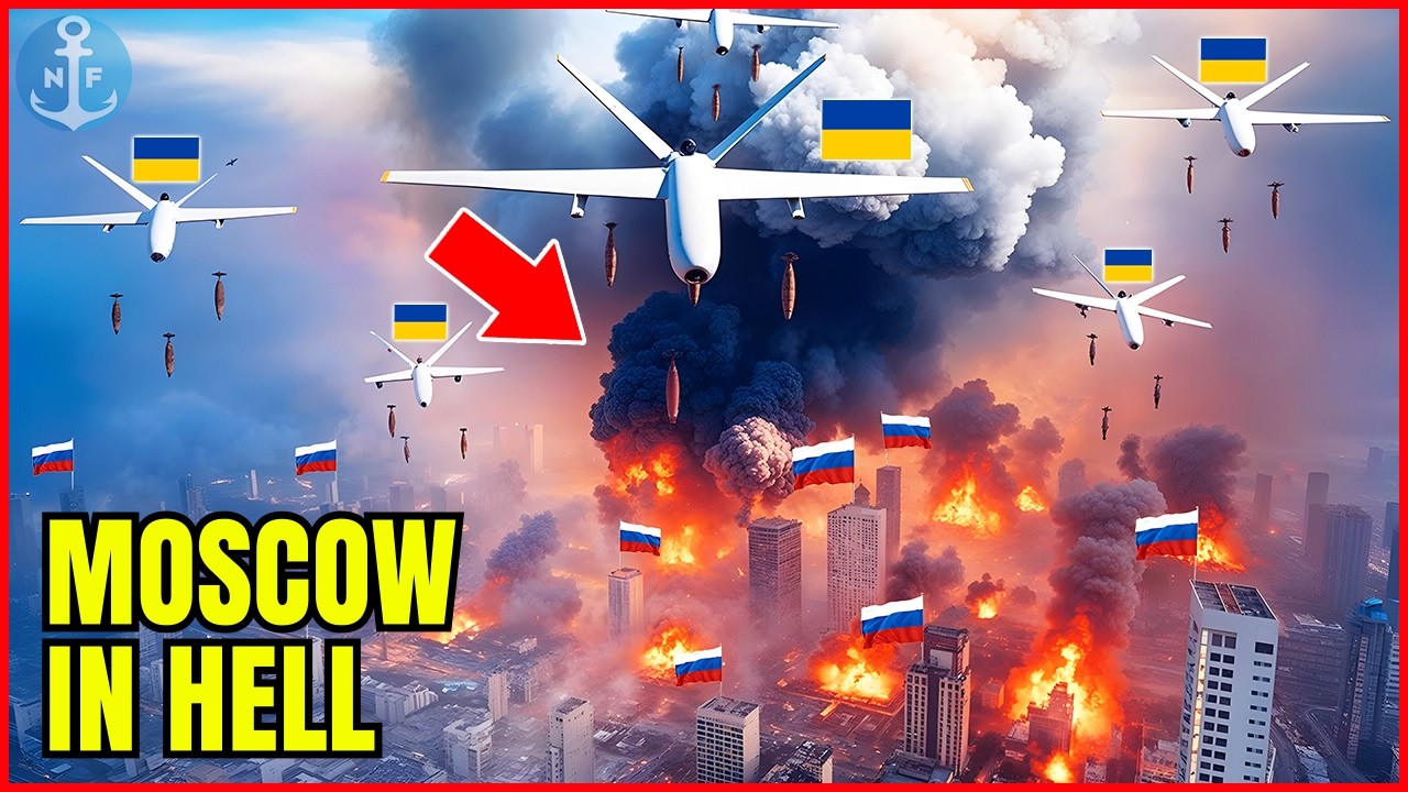 🚨 LIVE: 90 Ukrainian Drones Strike MOSCOW at Once — Then THIS Happened