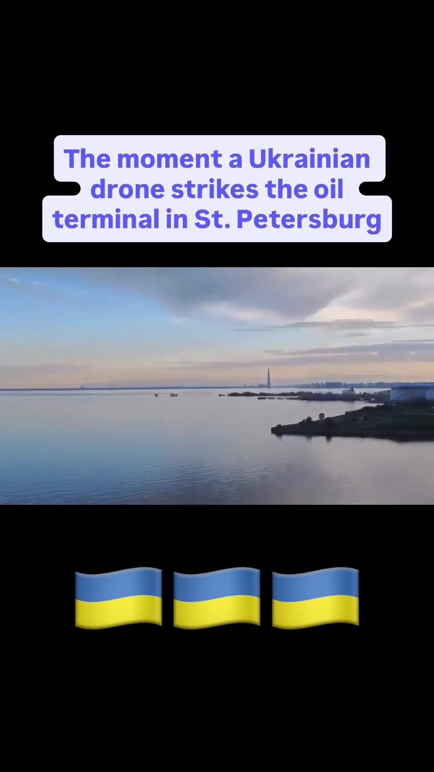Un drone ukrainien frappe Saint-Pétersbourg Une épaisse fumée noire s'élève après un Ukrainien