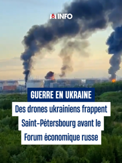 Des drones ukrainiens ont touché des sites énergétiques et militaires à Saint-P