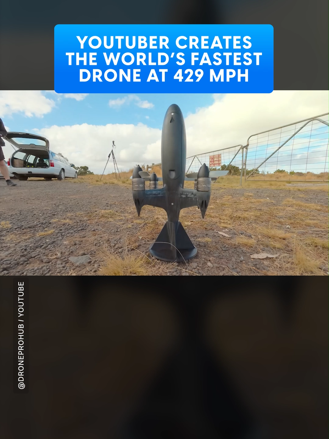 L'ingénieur australien Ben Biggs a construit un drone personnalisé de 3 000 $ qui a atteint un record de 428
