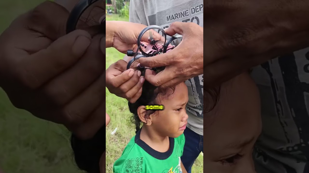 What happens if a drone flies straight into your face?