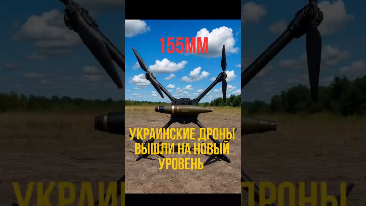 🚀 Украинский дрон-убийца! 155-мм снаряды летят прямо на головы оккупантов