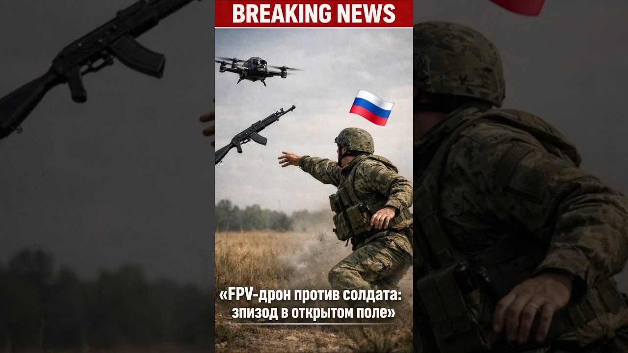 FPV-дрон против солдата: эпизод в открытом поле