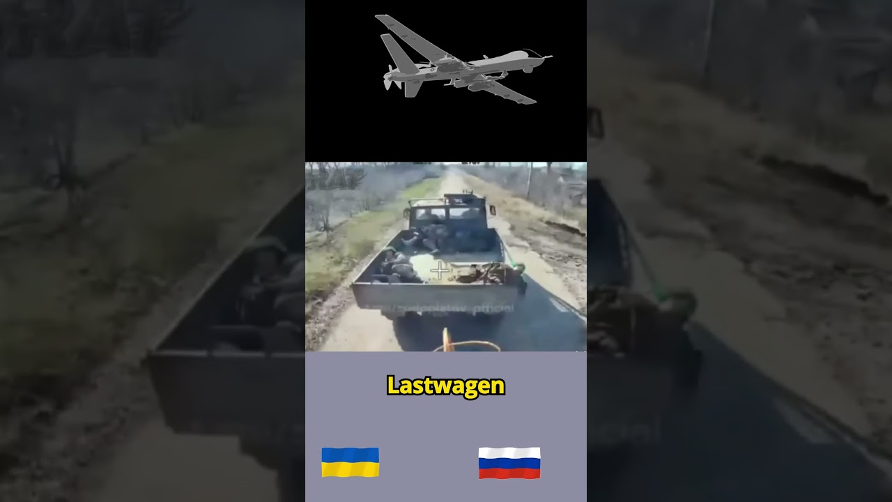 ukraine-krieg : Russische Drohne zielt auf Auto mit ukrainischen Soldaten und zerstört sie