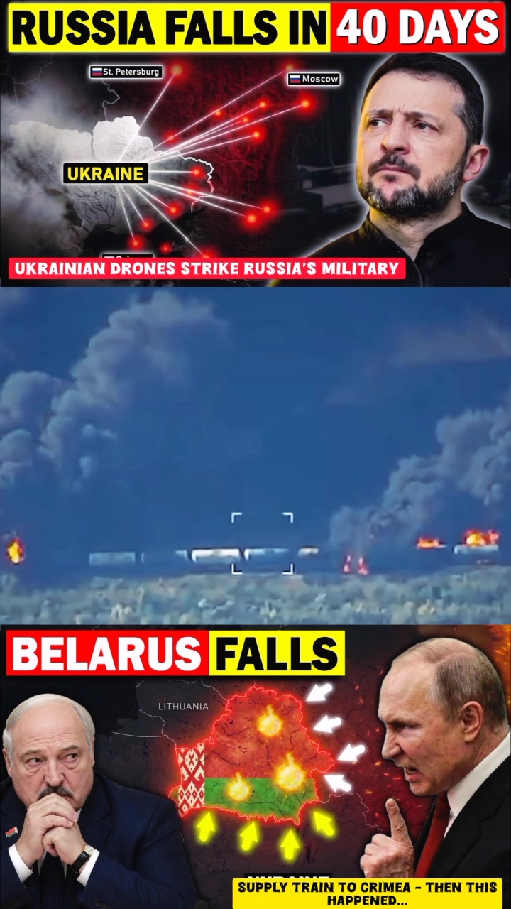 Des drones ukrainiens frappent le train de ravitaillement militaire russe vers la Crimée - puis CETTE HA