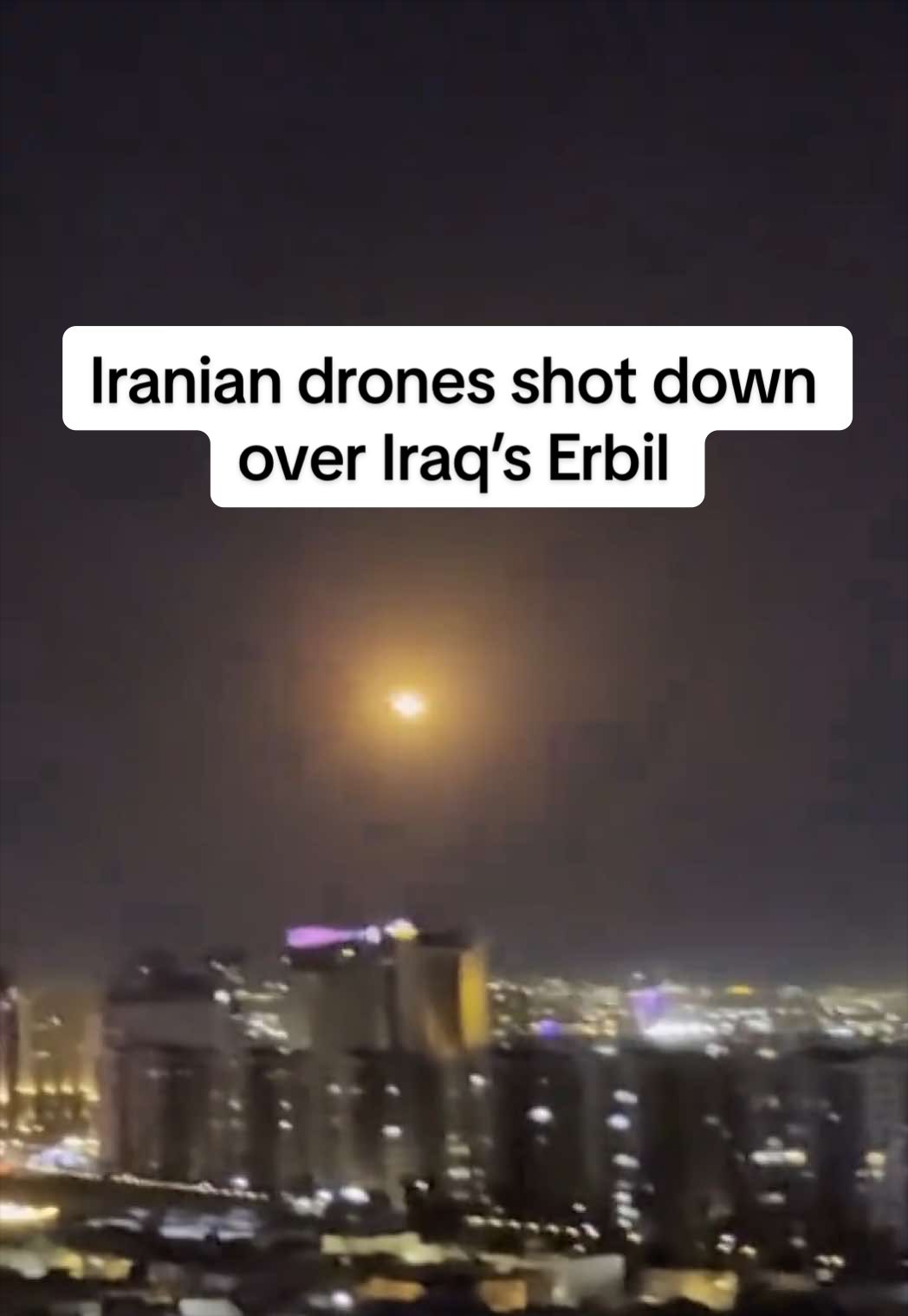 Des sources de sécurité ont déclaré à Reuters qu'un drone chargé d'explosifs avait été abattu par la défense aérienne