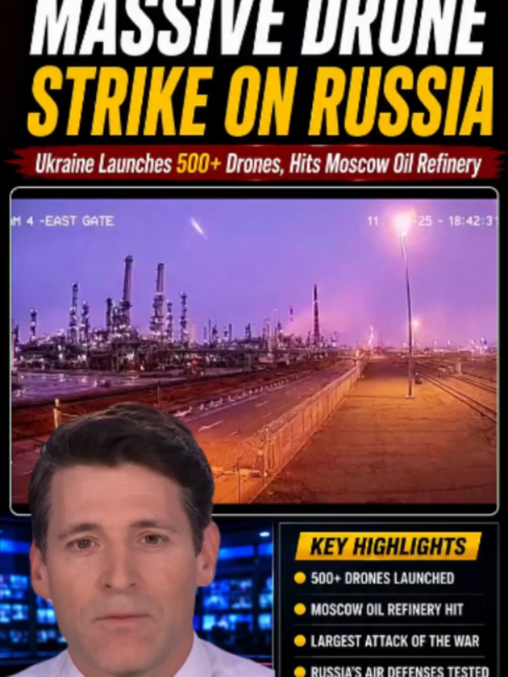Les drones ukrainiens Massive 500 vont frapper une raffinerie de pétrole de Moscou