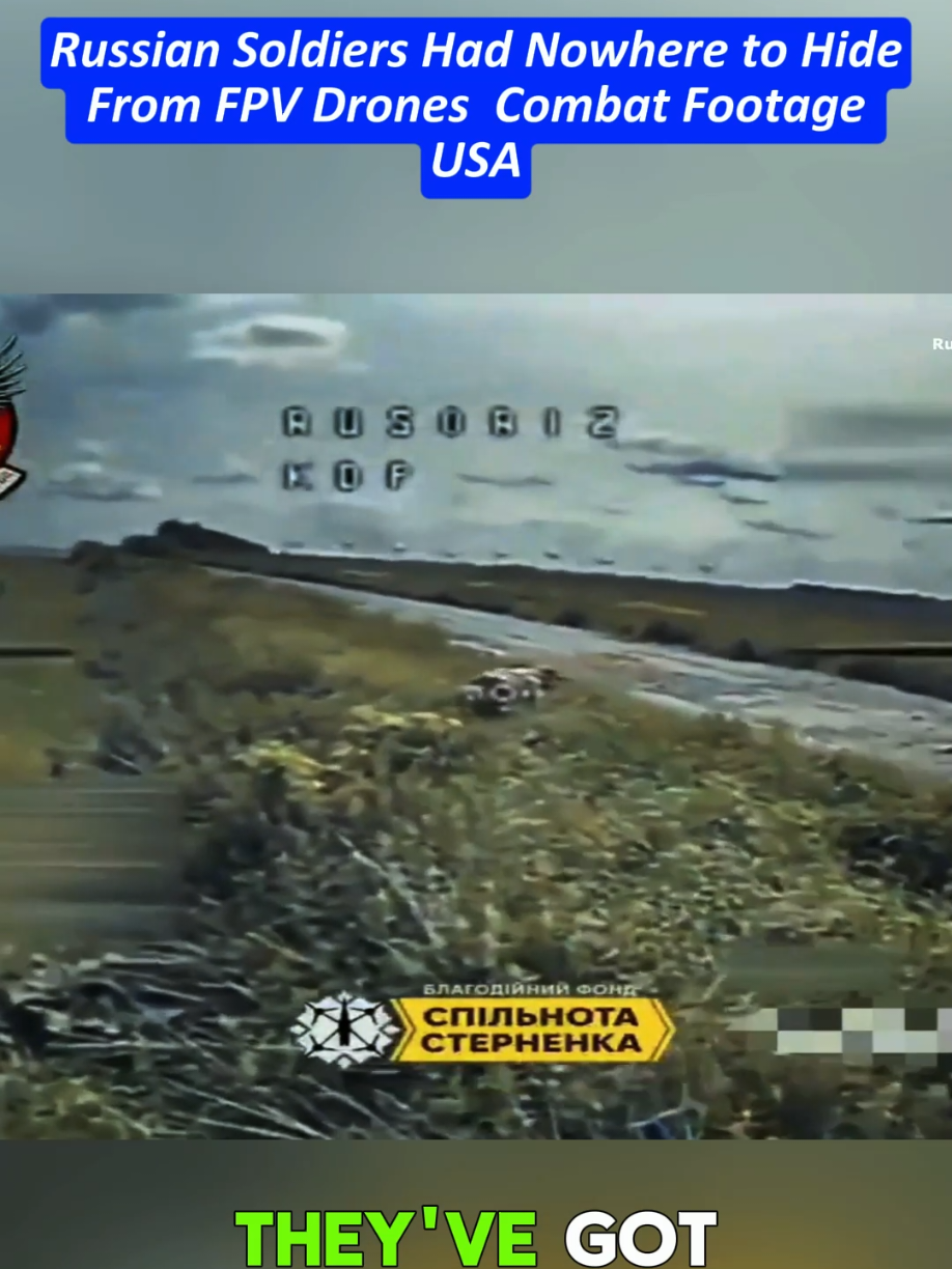Les soldats russes n'avaient nulle part où se cacher des images de combat des drones FPV