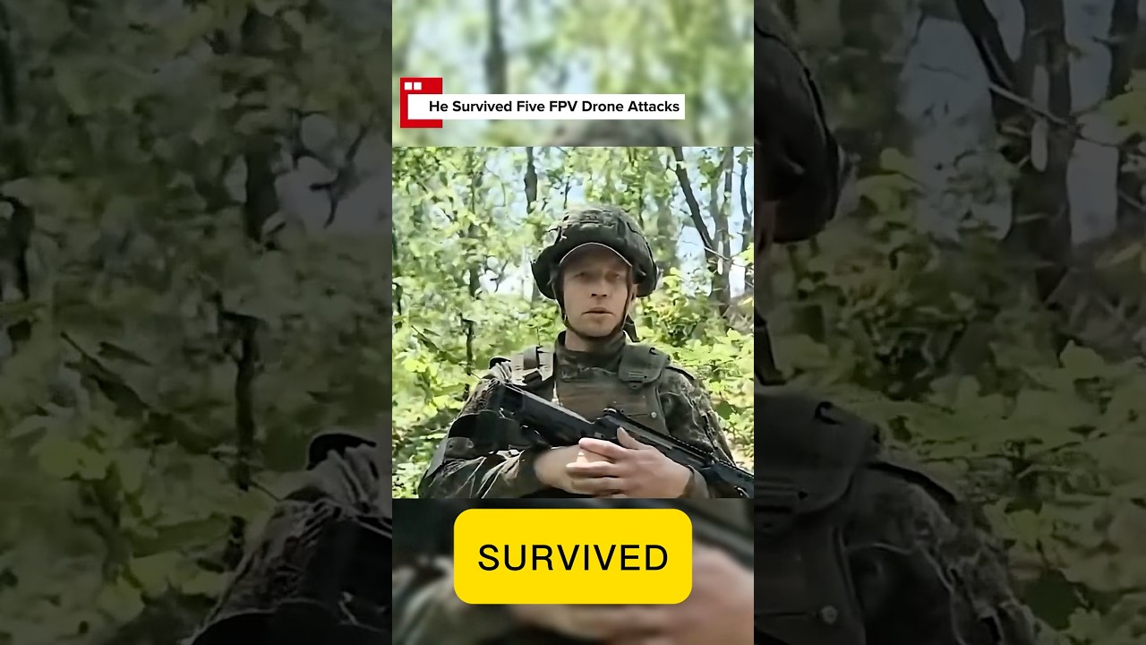 One Soldier vs Five FPV Drones. #shorts #military