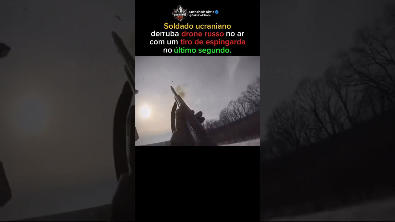 Drone Russo Derrubado no Último Segundo