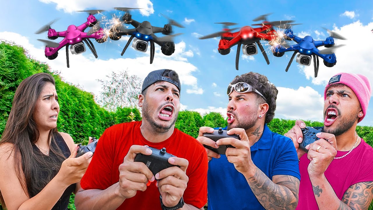 FIZ UMA GUERRA DE DRONES COM MEUS AMIGOS DENTRO DE CASA KKKKKK