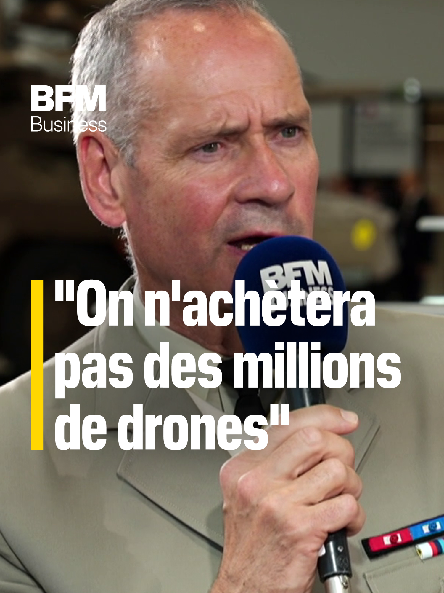 "On ne va pas acheter des millions de drones comme l'Ukraine"  Si l'Ukraine, pa