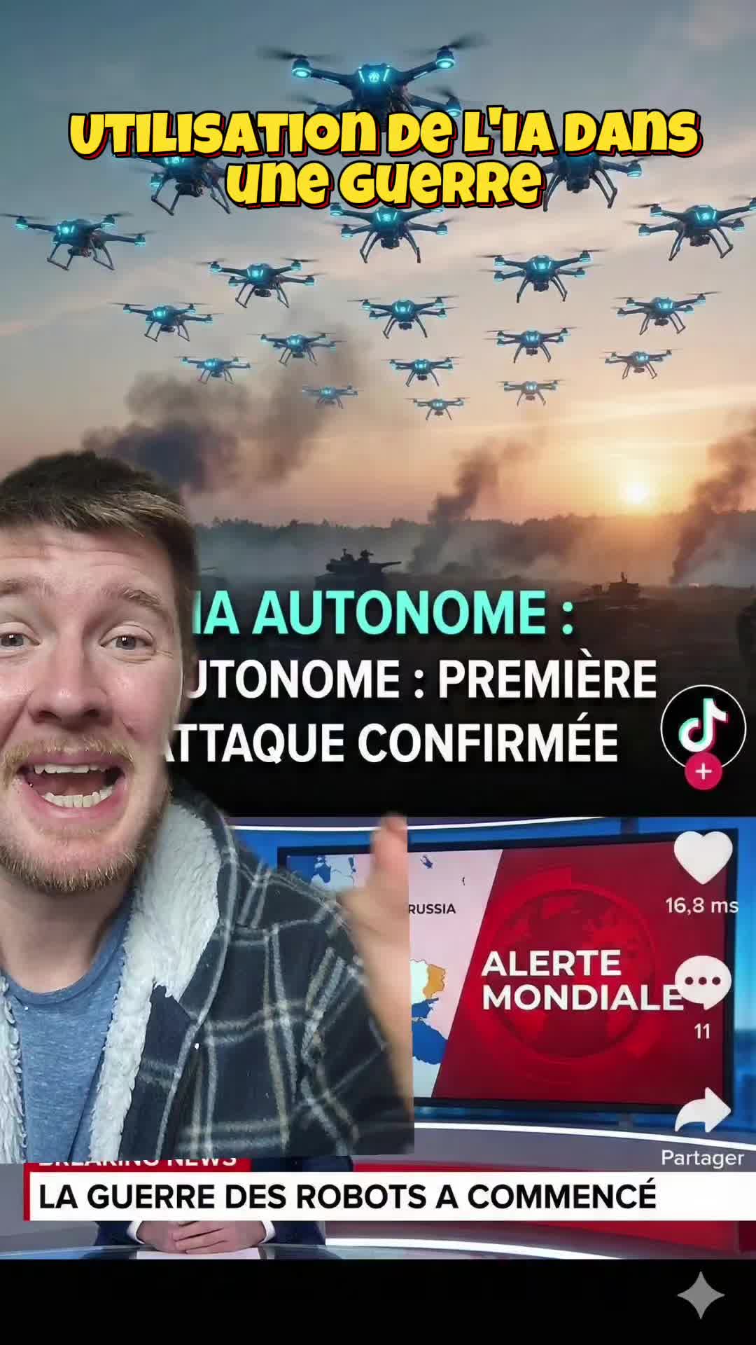 Une attaque de drone 100% par IA.