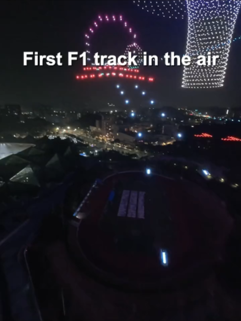 Le premier circuit aérien de style F1 au monde. A quoi ressemble une course de drones à Fu