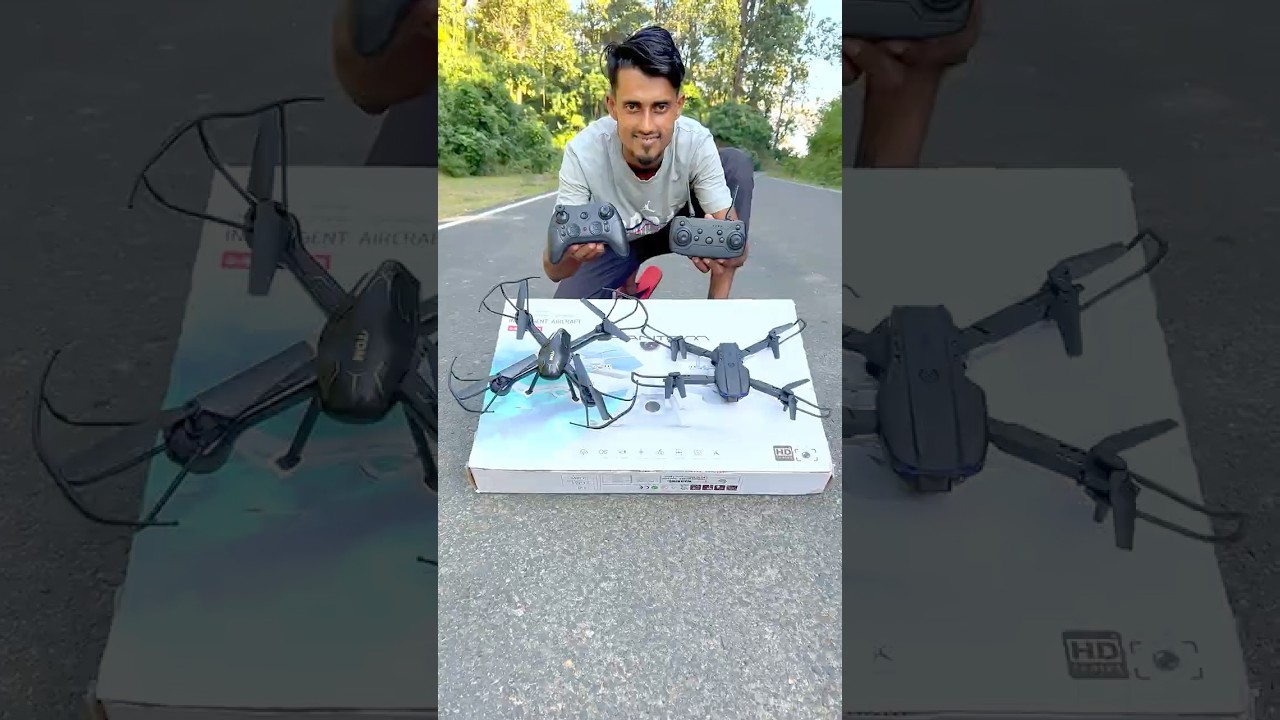 Camera Drone vs Foldable Drone  Unboxing aur testing 😱🔥 #shortsfeed